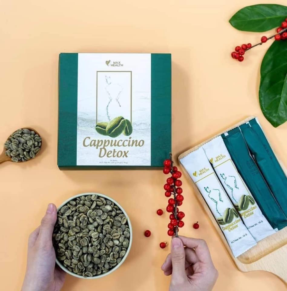 Cà phê Cappuccino Detox Max Health chính hãng - 8936188880016