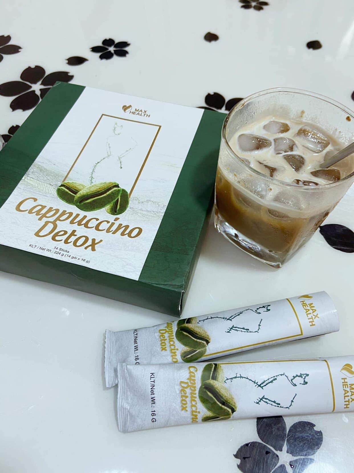 Cà phê Cappuccino Detox Max Health chính hãng - 8936188880016