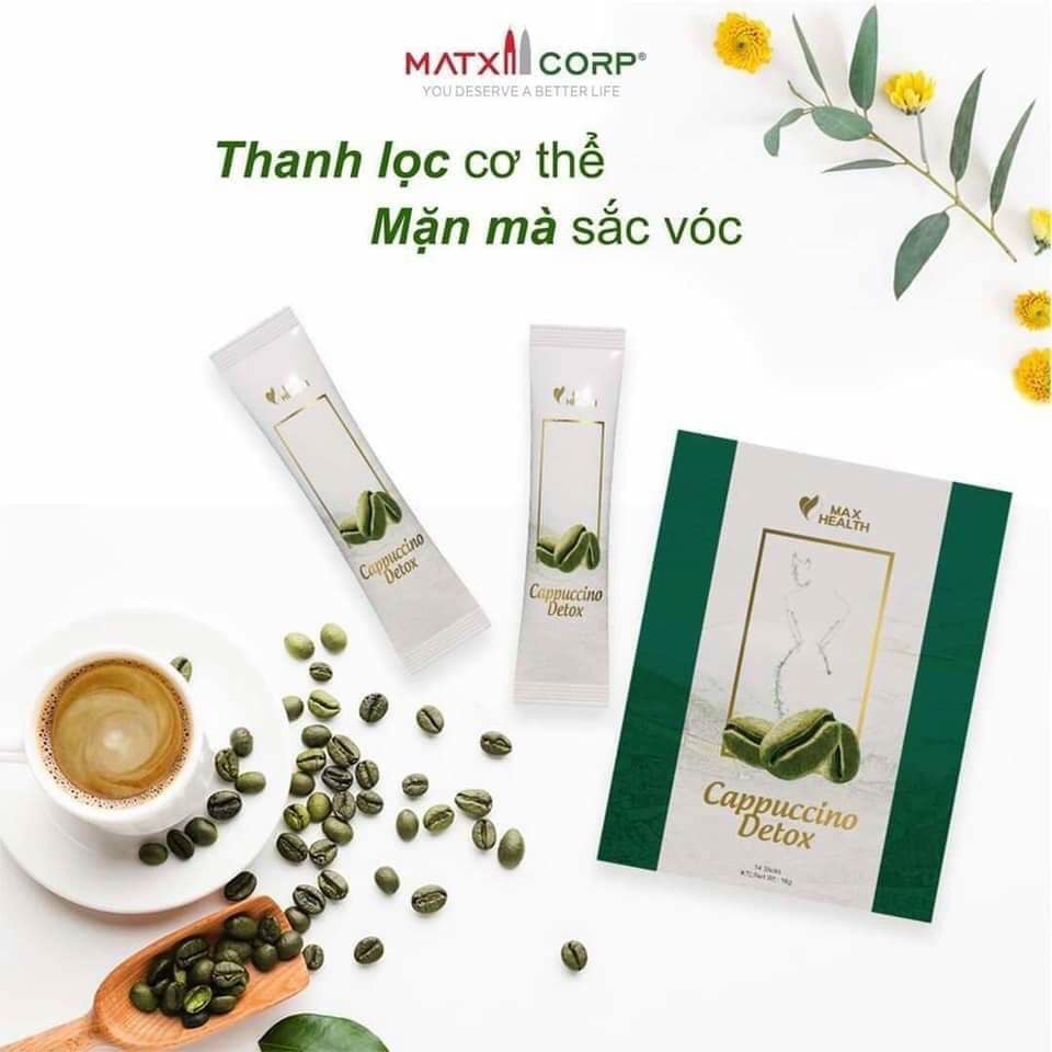 Cà phê Cappuccino Detox Max Health chính hãng - 8936188880016