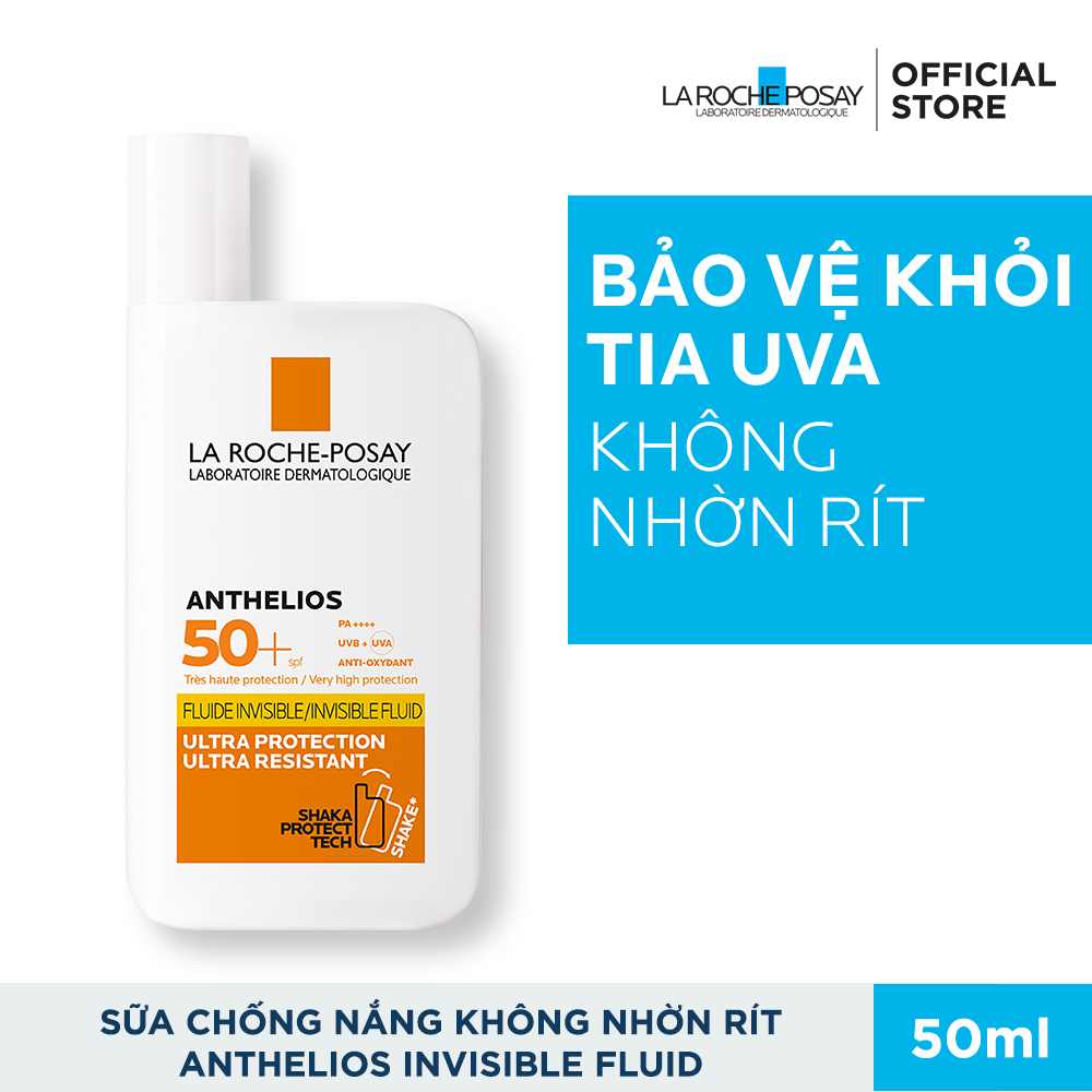 Kem chống nắng dạng sữa La Roche-Posay Anthelios Shaka Fluid SPF 50+ 50ml chính hãng - 3337875706827