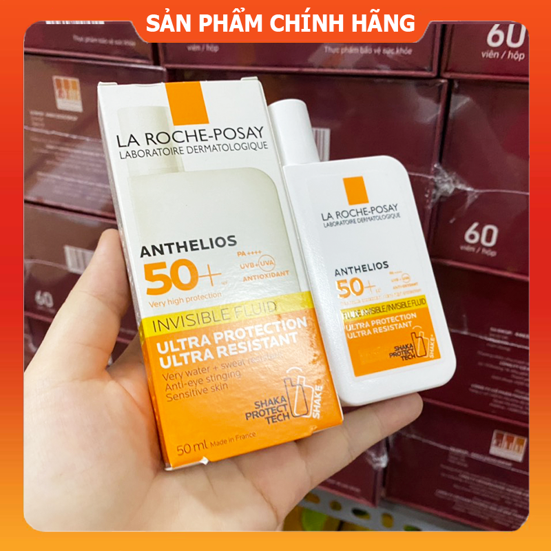 Kem chống nắng La Roche-Posay Anthelios Shaka Fluid SPF 50+ 50ml chính hãng - 3337875706827