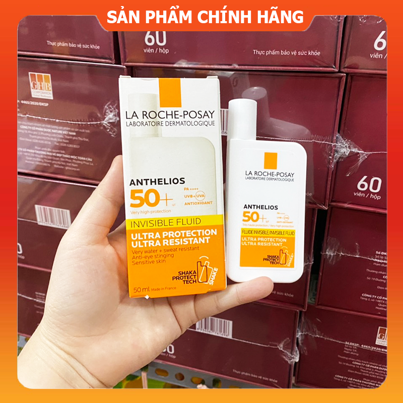 Kem chống nắng La Roche-Posay Anthelios Shaka Fluid SPF 50+ 50ml chính hãng - 3337875706827