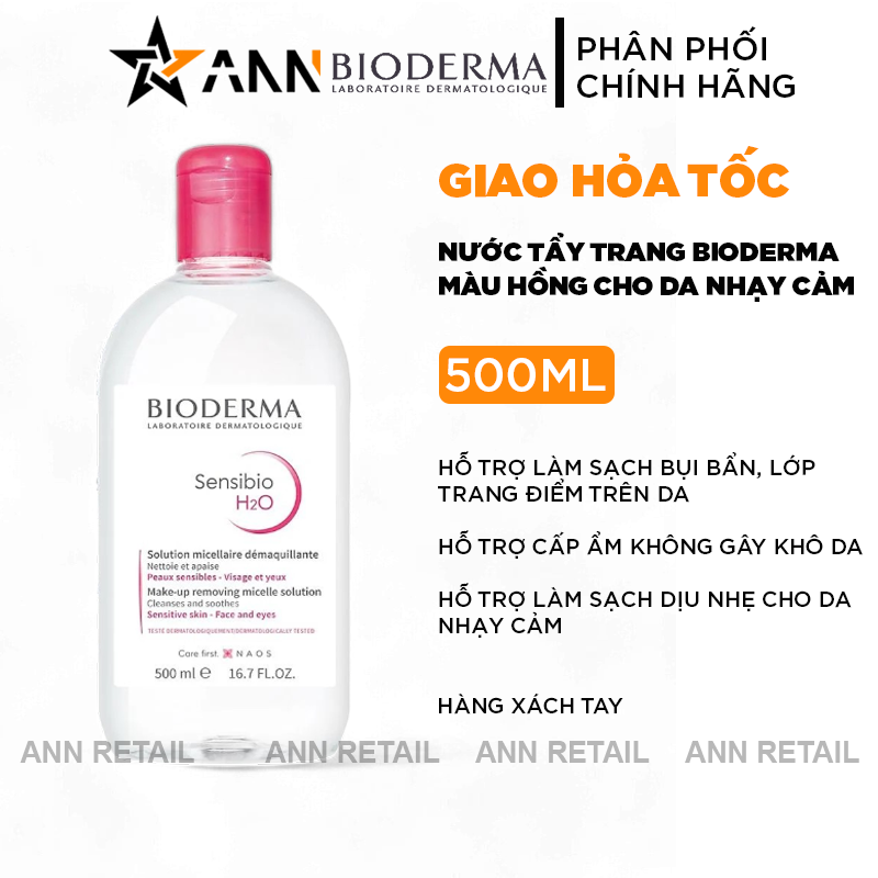 15428_1_20241126121545-2.png Nước Tẩy Trang Bioderma Màu Hồng Sensibio H2O 500ml Phù Hợp Da Nhạy Cảm - 3401575645790