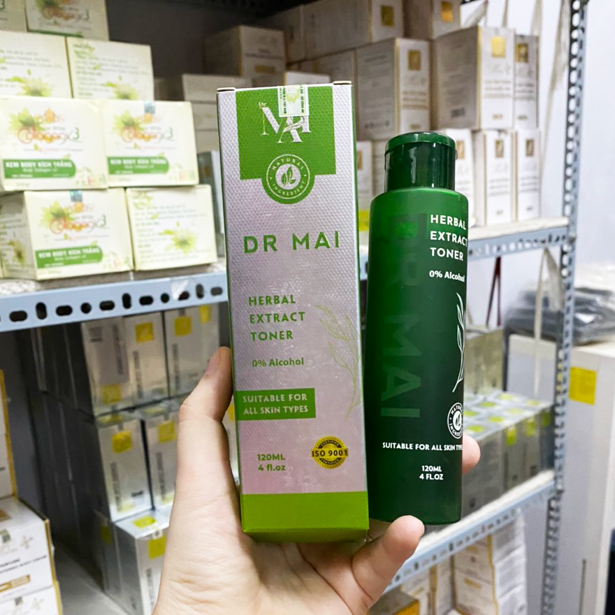 Combo sữa rữa mặt DR Mai và Toner rau Dr Mai dành cho da mụn chính hãng - 8938530786052