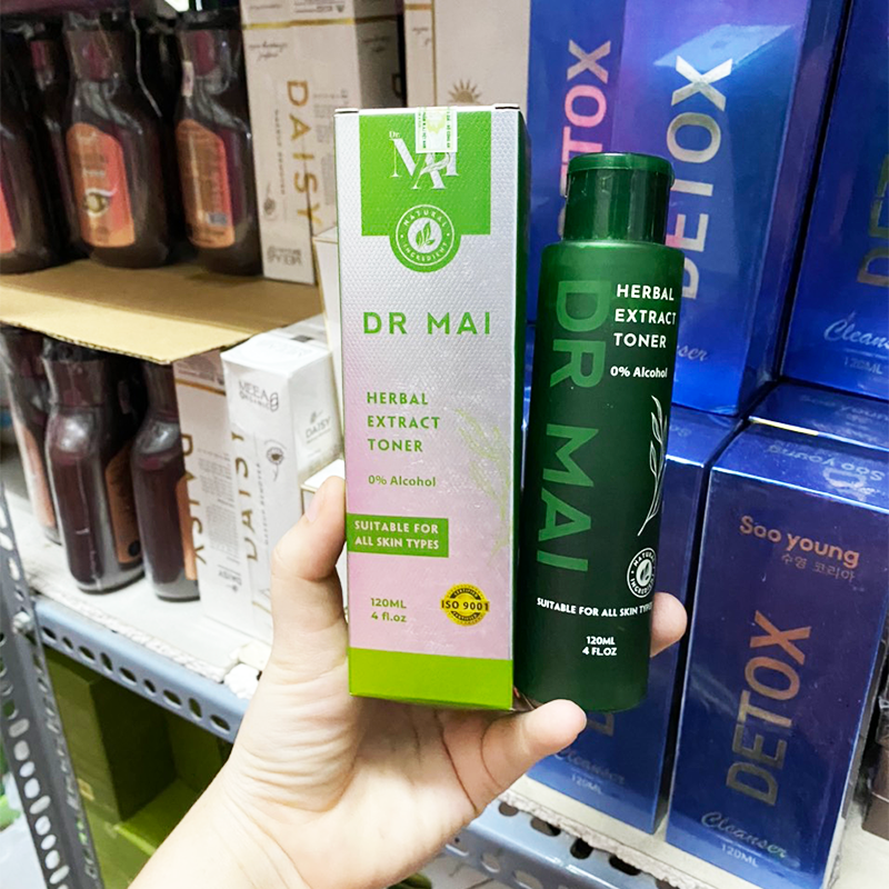 Combo sữa rữa mặt DR Mai và Toner rau Dr Mai dành cho da mụn chính hãng - 8938530786052