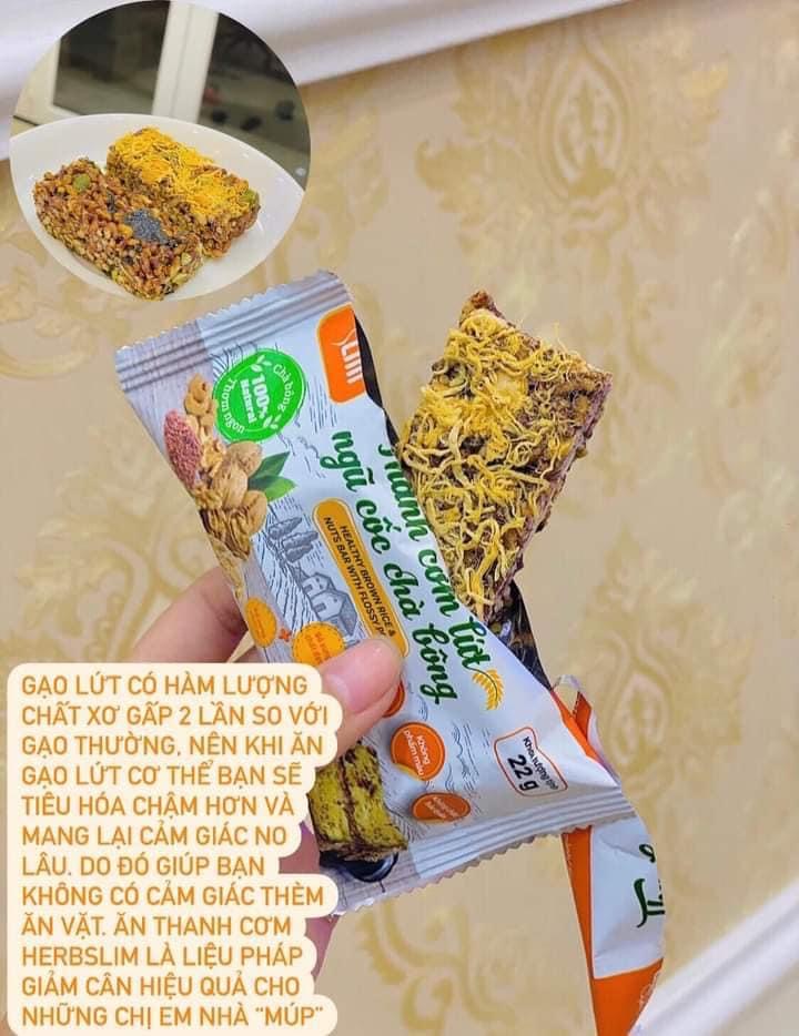 Combo 5 thanh cơm lứt ngũ cốc chà bông HerbSlim Trấn Thành - CB01