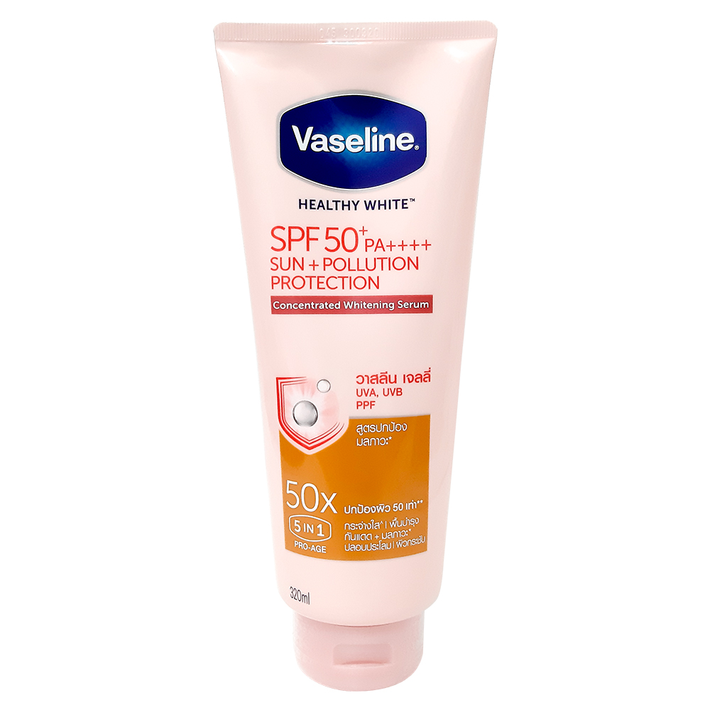 Sữa dưỡng thể dưỡng da sáng khỏe Vaseline 50x chống nắng cơ thể SPF50 320ml Thái Lan - 8851932388115