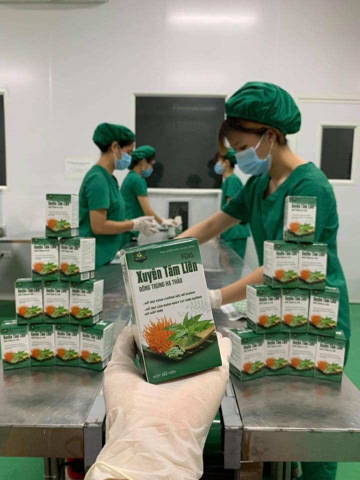 Viên uống Xuyên Tâm Liên Đông Trùng Hạ Thảo Đông Y Hồng Tâm chính hãng - 8938529135168