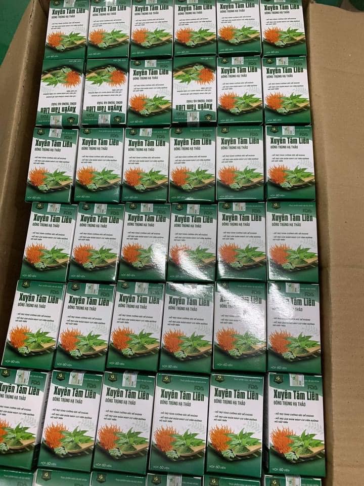 Viên uống Xuyên Tâm Liên Đông Trùng Hạ Thảo Đông Y Hồng Tâm chính hãng - 8938529135168