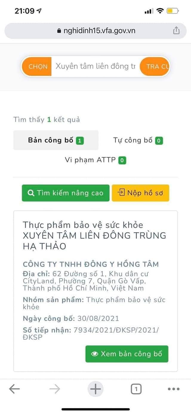 Viên uống Xuyên Tâm Liên Đông Trùng Hạ Thảo Đông Y Hồng Tâm chính hãng - 8938529135168