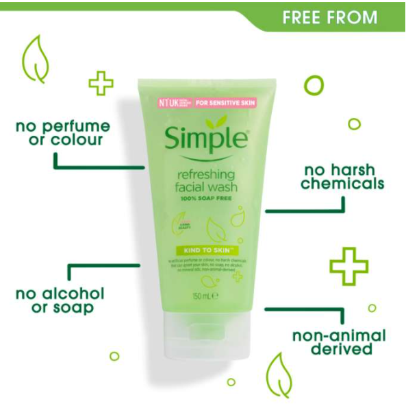 15461-simple-refreshing-150ml-1-423cad3ae8814091aaacc2be6ef61342-3.png Sữa Rửa Mặt Simple Kind To Skin Refreshing Facial Wash Ge 150ml - 5011451103863