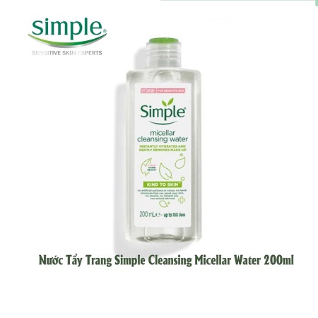 Nước Tẩy Trang Simple Kind To Skin Micellar Cleansing Water 200ml - 8712561669825