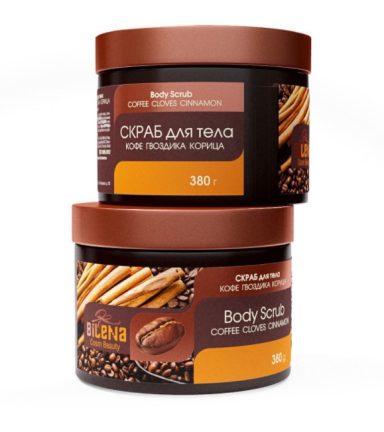 Tẩy tế bào chết quế hồi Nga Gel Scrub Coffee & Cinnamon Cloves 380g(phiên bản mới) - 4813053000806