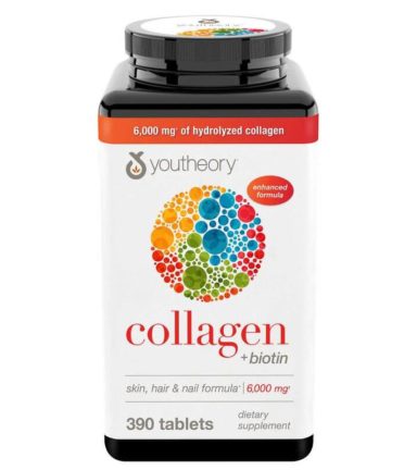Viên uống Collagen và Biotin Youtheory 390 viên USA chính hãng - 850502007775