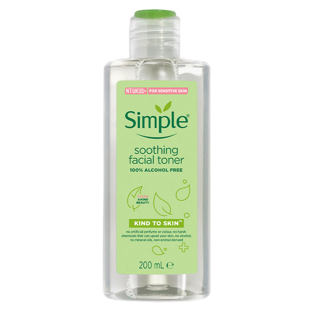 Nước hoa hồng Simple Kind to Skin Soothing Facial Toner 200ml chính hãng - 5011451103856