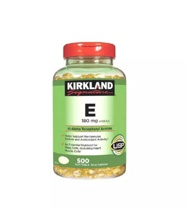 Viên uống bổ sung Vitamin E Kirkland Signature của Mỹ 500 viên chính hãng - 096619982110