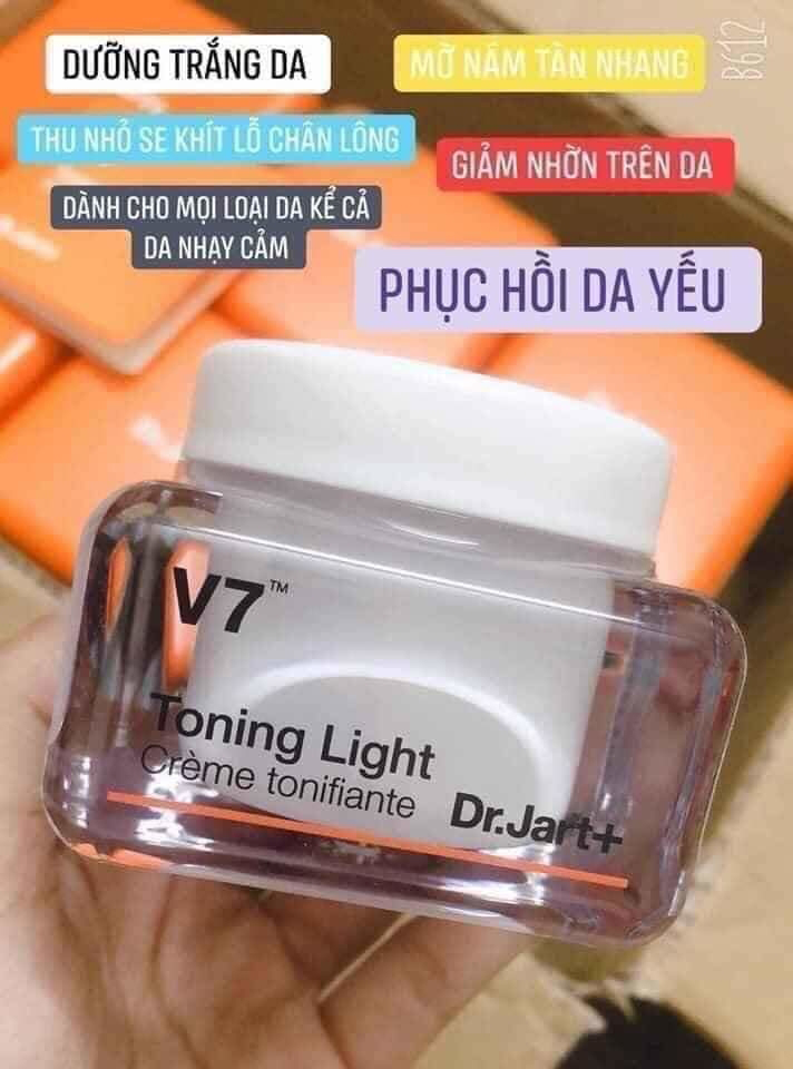 Kem dưỡng Dr Jart+ làm sáng da mờ thâm nám 50ml V7 Toning Light Chính hãng - 8809535807472