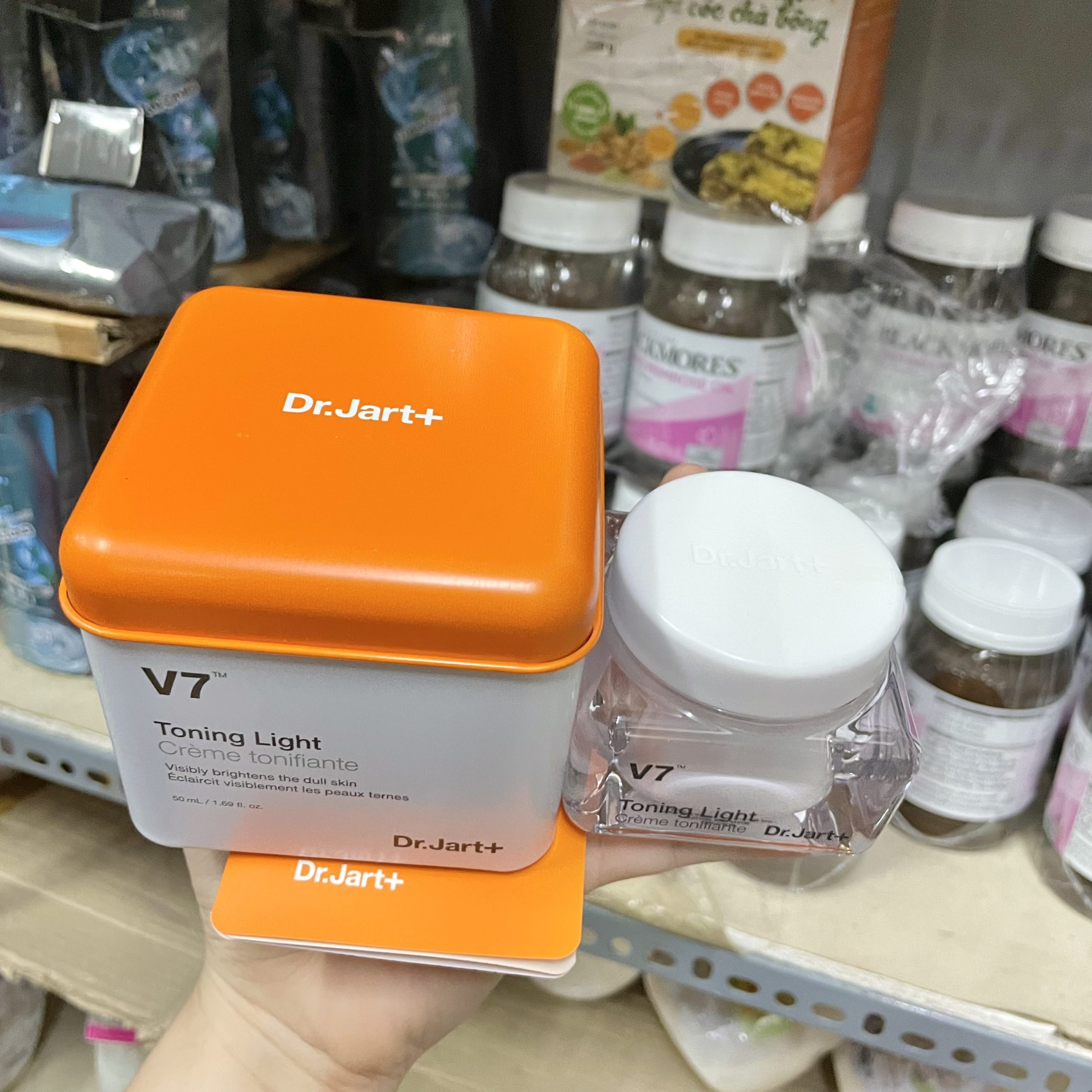 Kem dưỡng Dr Jart+ làm sáng da mờ thâm nám 50ml V7 Toning Light Chính hãng - 8809535807472