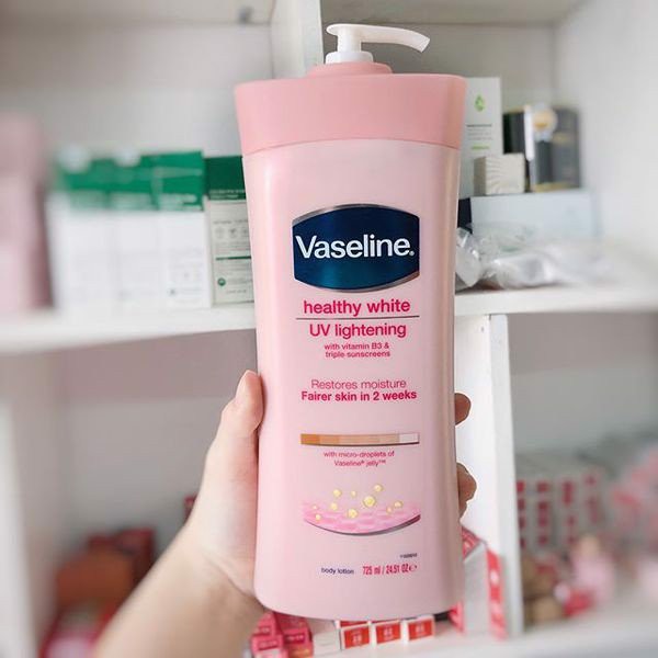 Sữa dưỡng thể trắng da Vaseline Healthy White 750ml Chính hãng - 8901030667428
