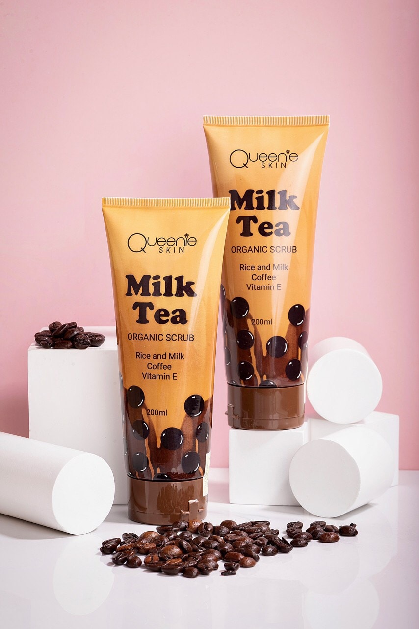 Tẩy tế bào chết Milk Tea Organic Scrub Queenie Skin chính hãng 5 Tẩy tế bào chết Milk Tea Organic Scrub Queenie Skin chính hãng
