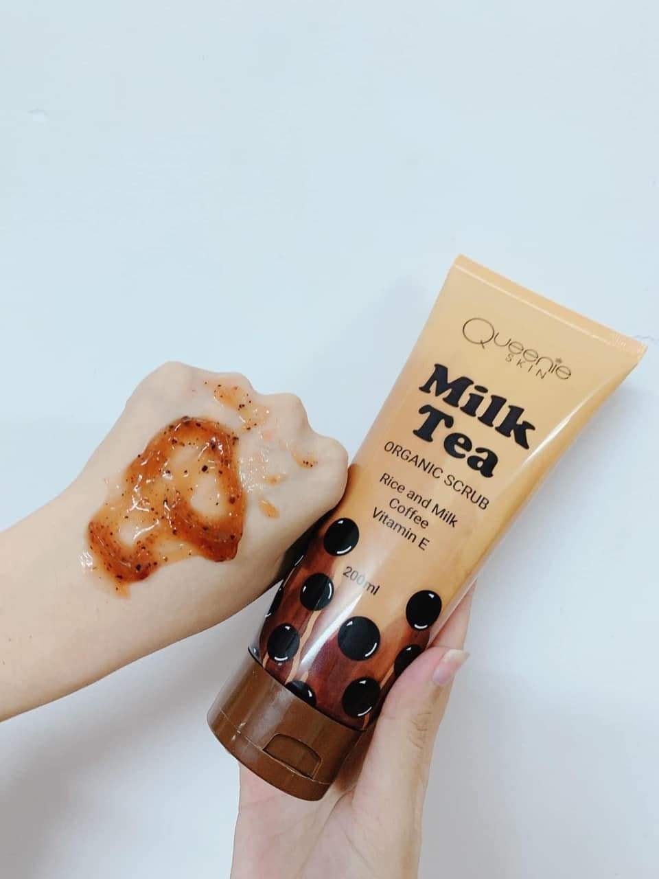 Tẩy tế bào chết Milk Tea Organic Scrub Queenie Skin chính hãng 8 Tẩy tế bào chết Milk Tea Organic Scrub Queenie Skin chính hãng