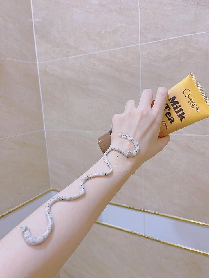 Tẩy tế bào chết Milk Tea Organic Scrub Queenie Skin chính hãng 10 Tẩy tế bào chết Milk Tea Organic Scrub Queenie Skin chính hãng