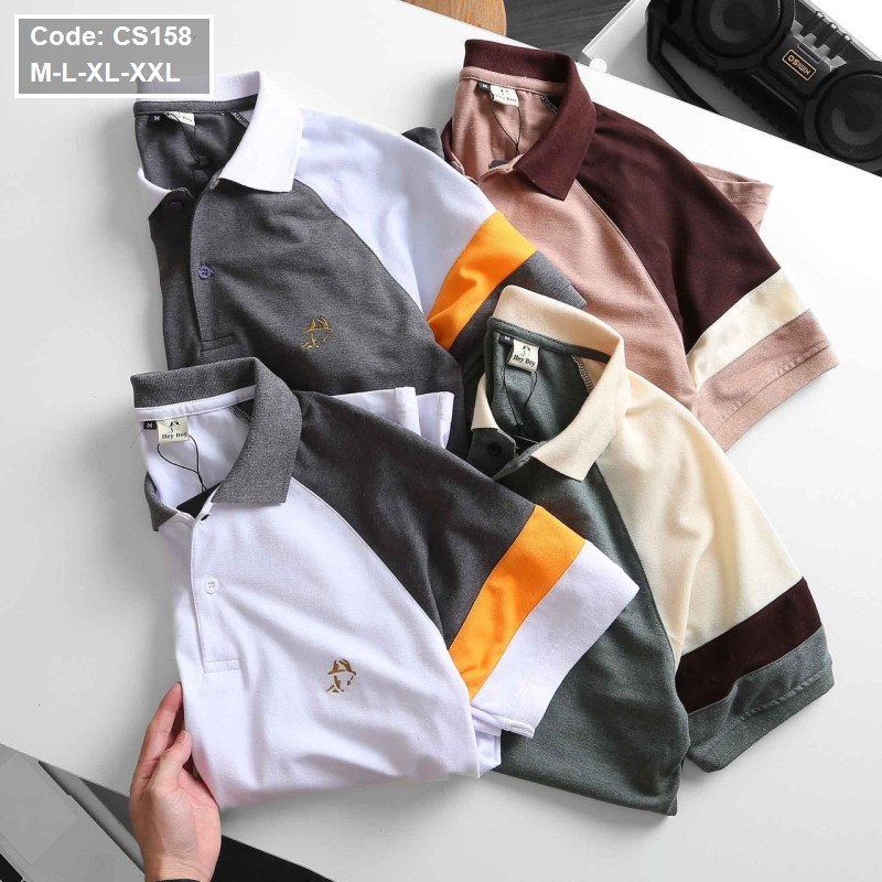 15556-z2864808601075-85ce7a259df3c517a726801179fe0357-5.png Áo Thun Nam Cá Sấu Có Cổ Tay Phối Hey Boy - CS158