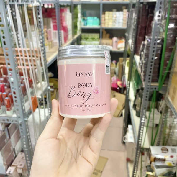 Kem body Bông 250g Lotion dưỡng trắng da ONAYA chính hãng tặng kèm son - 8938540224063