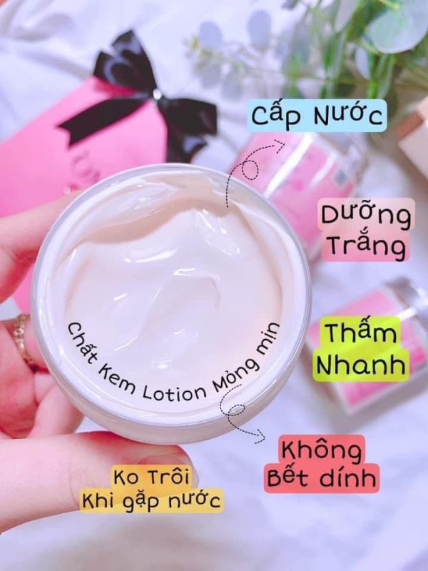 Kem body Bông 250g Lotion dưỡng trắng da ONAYA chính hãng tặng kèm son - 8938540224063