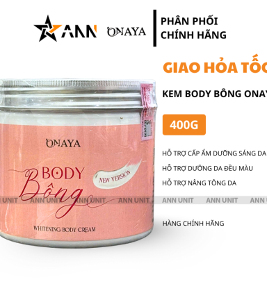 Kem Body Bông Onaya 400g - 8938540224070