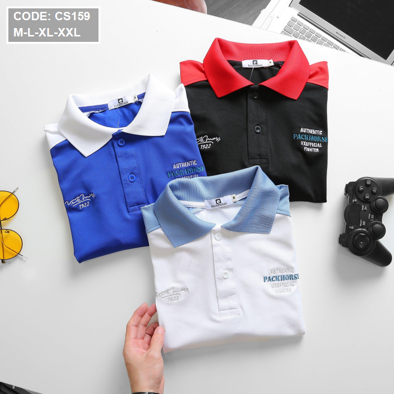 15731-z2944456834283-4999f6b4a14368712136a080536e9600-6.png Áo Thun Nam Cá Sấu Poly Cổ Bẻ Ghép Vải Thêu Chữ - CS159