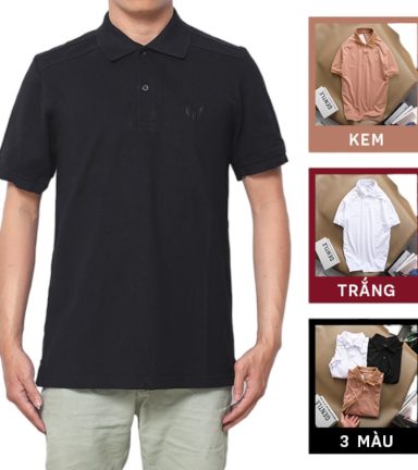Áo Thun Polo Nam Tay Ngắn Bo Cổ Dệt Cao Cấp - CS162