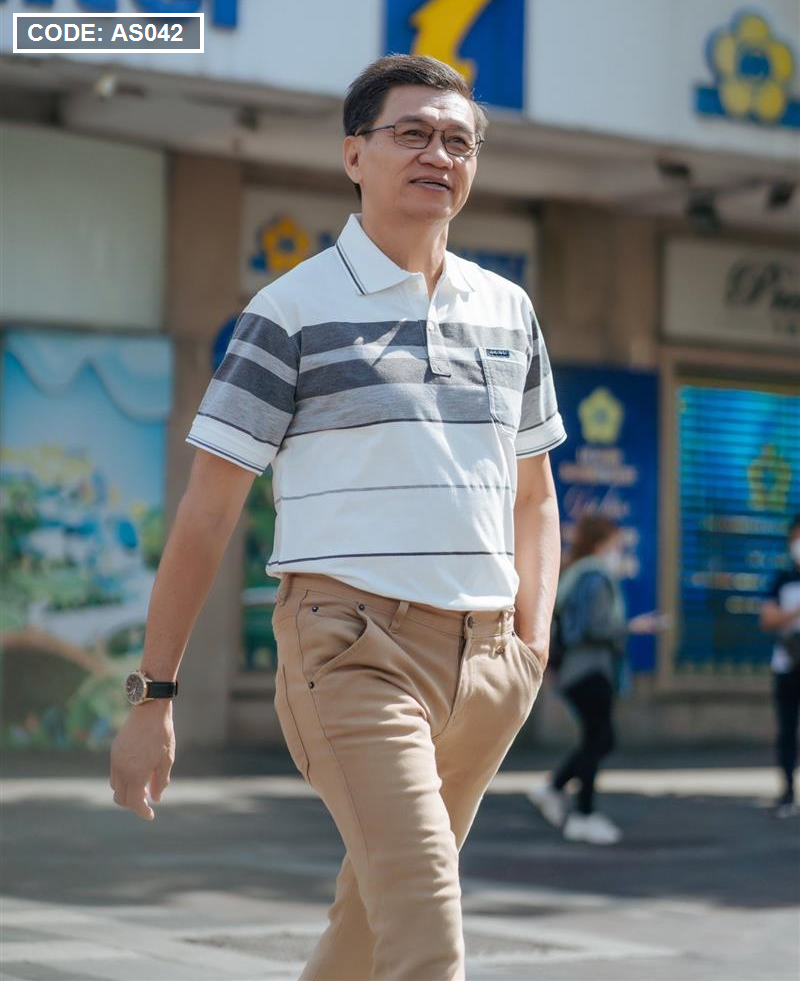 Nguồn hàng sỉ áo Thun Sọc Nam Trung Niên Cổ Bẻ Có Túi 15 Nguồn hàng sỉ áo Thun Sọc Nam Trung Niên Cổ Bẻ Có Túi