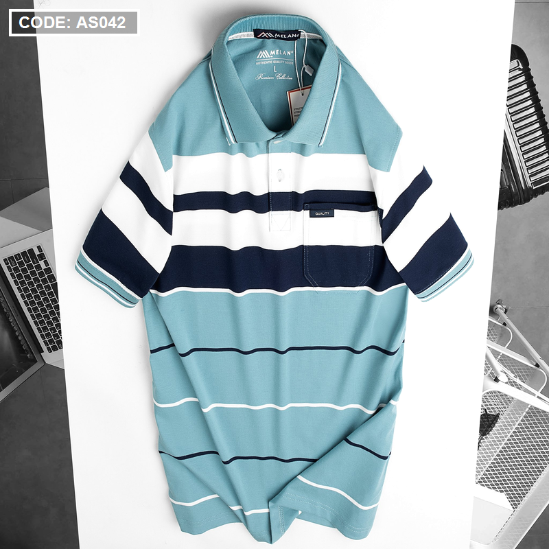 15824-z3040862615230-bb96736105149919d45693d625849327-6.png Áo Thun Sọc Nam Trung Niên Cổ Bẻ Có Túi - AS042