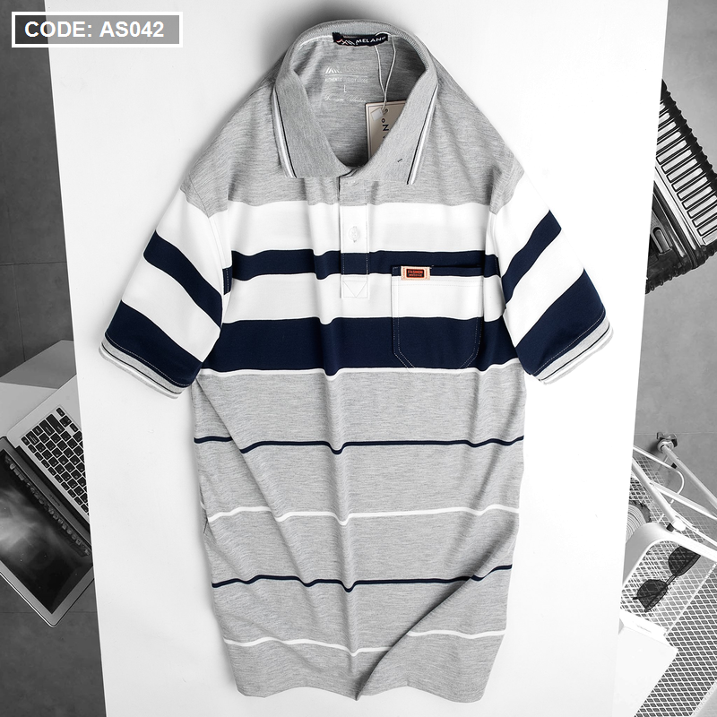 15824-z3040862645246-104ed958eba649355c05432aa382541d-6.png Áo Thun Sọc Nam Trung Niên Cổ Bẻ Có Túi - AS042