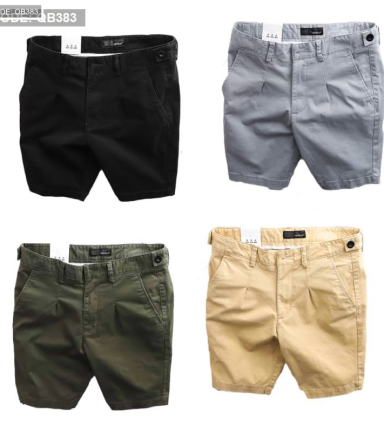 Quần Short Kaki Co Giãn Phối Nút Cao Cấp (Có Size 36) - QB383