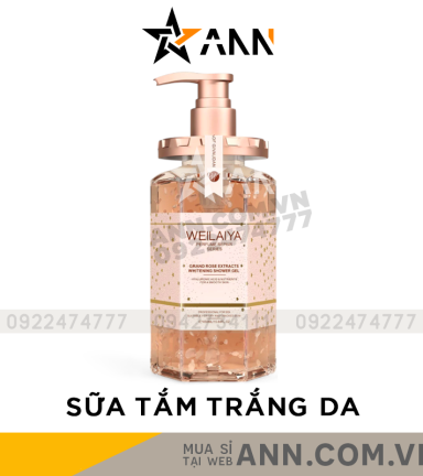 Sữa Tắm Trắng Da Cánh Hoa Hồng Weilaiya Damask 450ml Chính Hãng - 6971025880783
