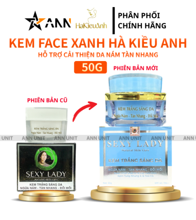 Kem Face Sexy Lady Hà Kiều Anh Shop 50g Giảm Thâm Nám - Hộp Màu Xanh - FACEHKA01
