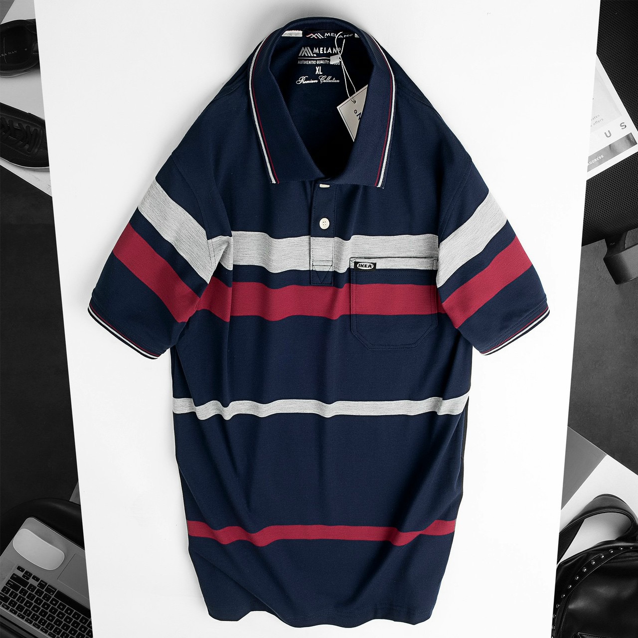 16532-acbd2a7e-3b71-420f-8f26-c1297c5c6e8f.jpg Áo Thun Sọc Nam Trung Niên Cổ Bẻ Có Túi - AS047