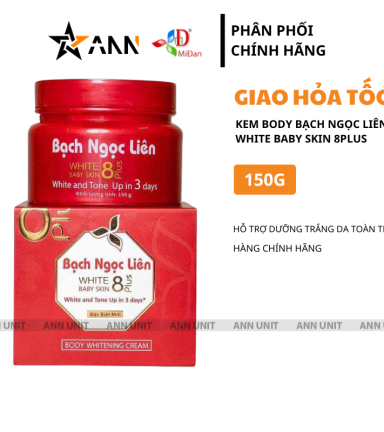 Kem Body Bạch Ngọc Liên White Baby Skin 8 Plus - 8936079451202