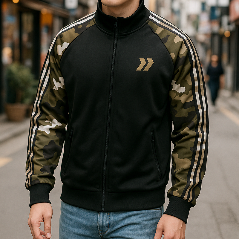 Áo Khoác Nam Bomber Phối Tay Lính 10 Áo Khoác Nam Bomber Phối Tay Lính