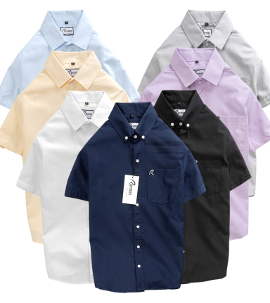 Áo Sơ Mi Nam Oxford Tay Ngắn Có Túi Rayman Rurumen( Có size 3x) - SB267