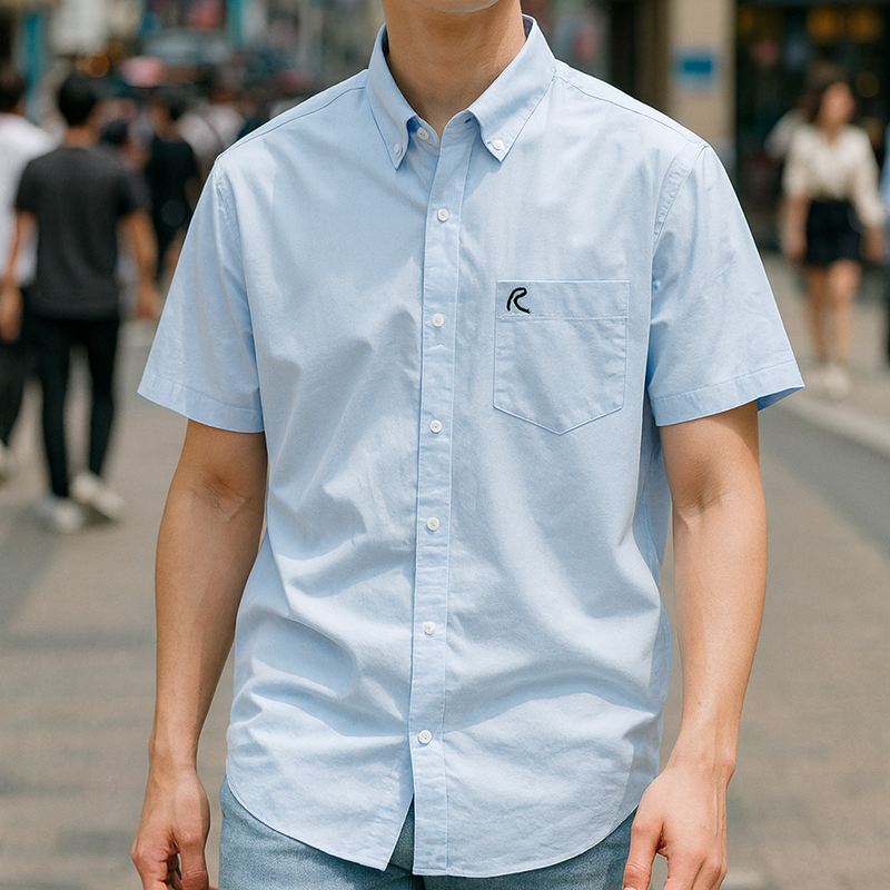 Áo Sơ Mi Nam Oxford Tay Ngắn Có Túi Rayman Rurumen( Có size 3x) 21 Áo Sơ Mi Nam Oxford Tay Ngắn Có Túi Rayman Rurumen( Có size 3x)