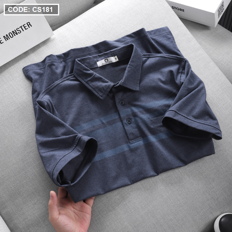 17176-z3543299018402-04cff5b7fd14d80d48772b19e8f2af47-2.png Áo Thun Nam Tay Ngắn Có Cổ Có Túi Thun Cotton Đốm - CS181