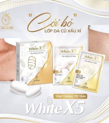 Tắm trắng tơ tầm White X5 Cheese NT Cosmetics Chính Hãng - 8936206760115