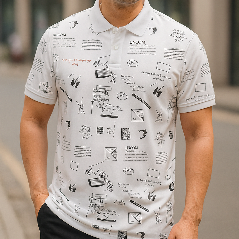 Áo Thun Nam Cổ Bẻ In Hình Họa Tiết (Có Size 3XL) 13 Áo Thun Nam Cổ Bẻ In Hình Họa Tiết (Có Size 3XL)