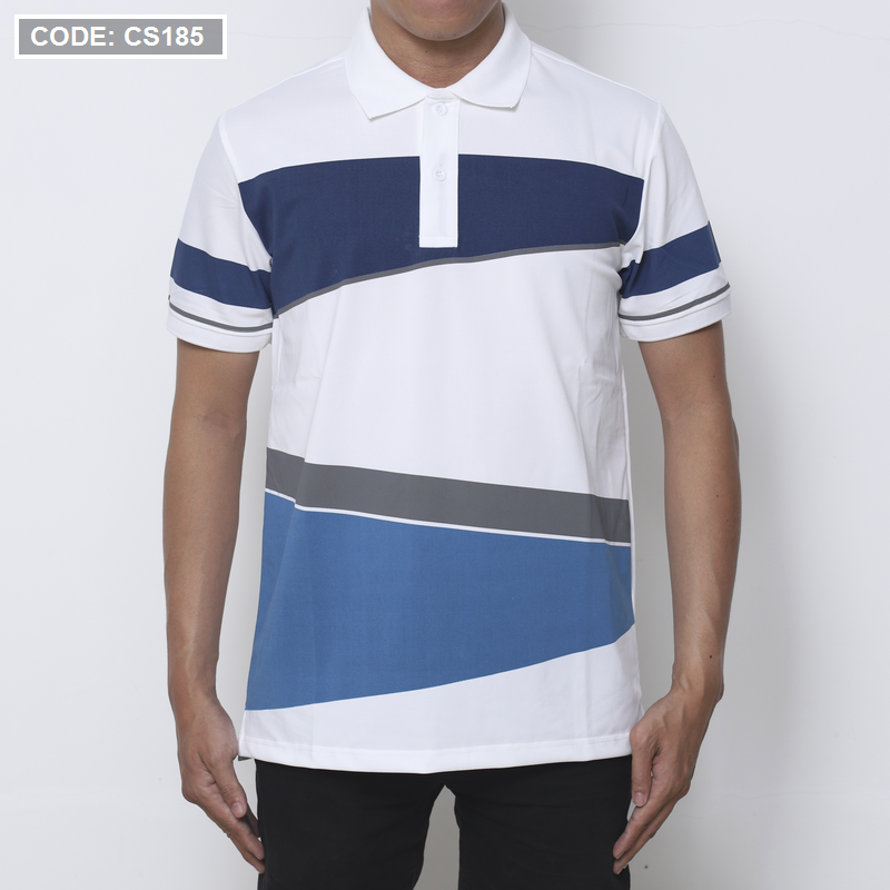 17491-img-5130-4.png Áo Thun Polo Nam Cá Sấu Poly Phối Kẻ Sọc Màu (Có Size 3XL) - CS185
