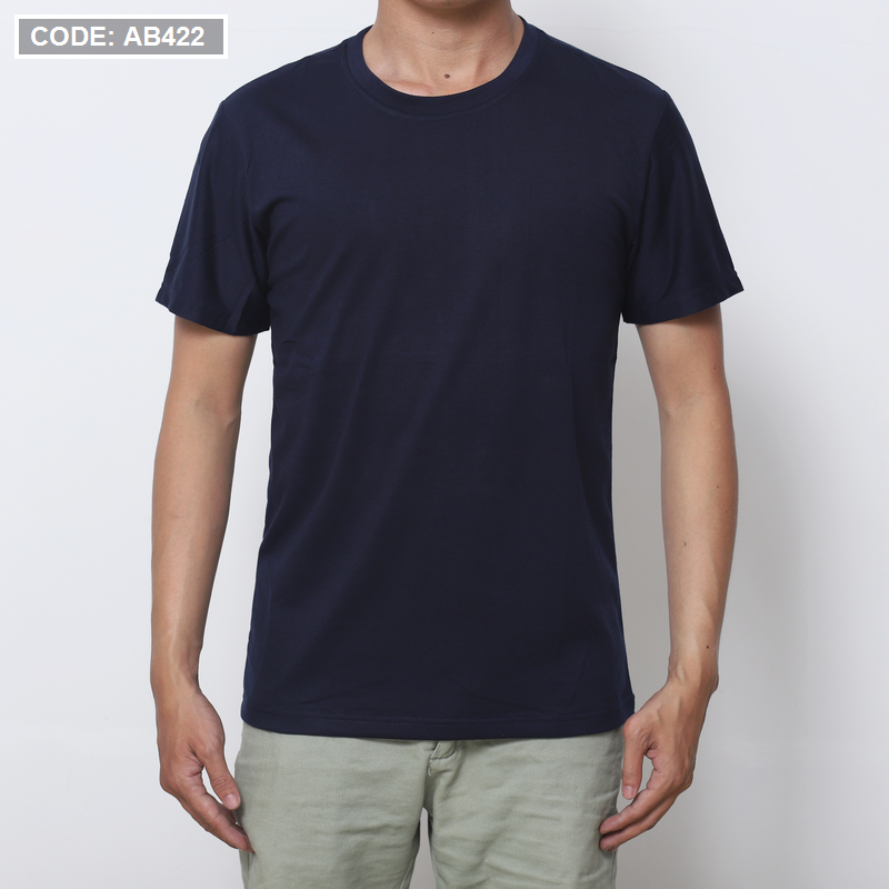 17568-img-3627-4.png Áo Thun Nam Cổ Tròn Tay Ngắn Màu Trơn Đơn Giản (Có Size 3XL) - AB422