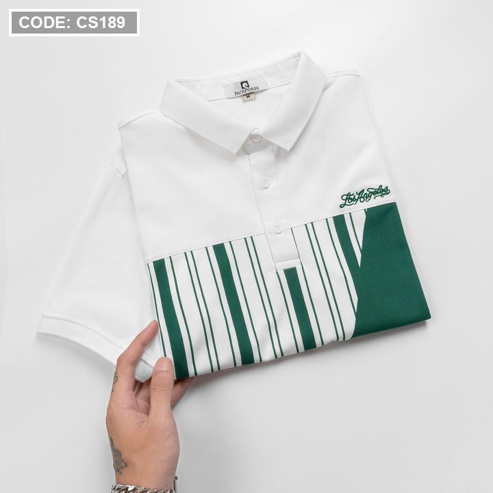 17569-z3700681363876-152f77f10441114e59db09f08b91f1bd-3.jpg Áo Thun Nam Có Cổ Phối Họa Tiết Sọc Ngang Cá Sấu Poly (Có Size 3XL) - CS189