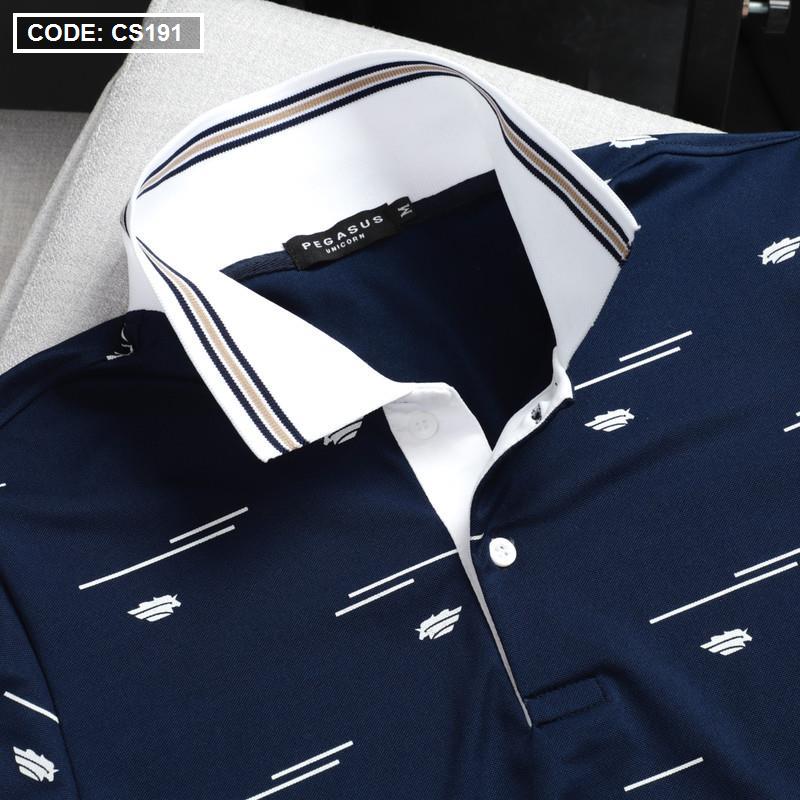 Áo Thun Nam Polo Cá Sấu Viền Bo In Họa Tiết Cao Cấp (Có Size 3XL) 7 Áo Thun Nam Polo Cá Sấu Viền Bo In Họa Tiết Cao Cấp (Có Size 3XL)